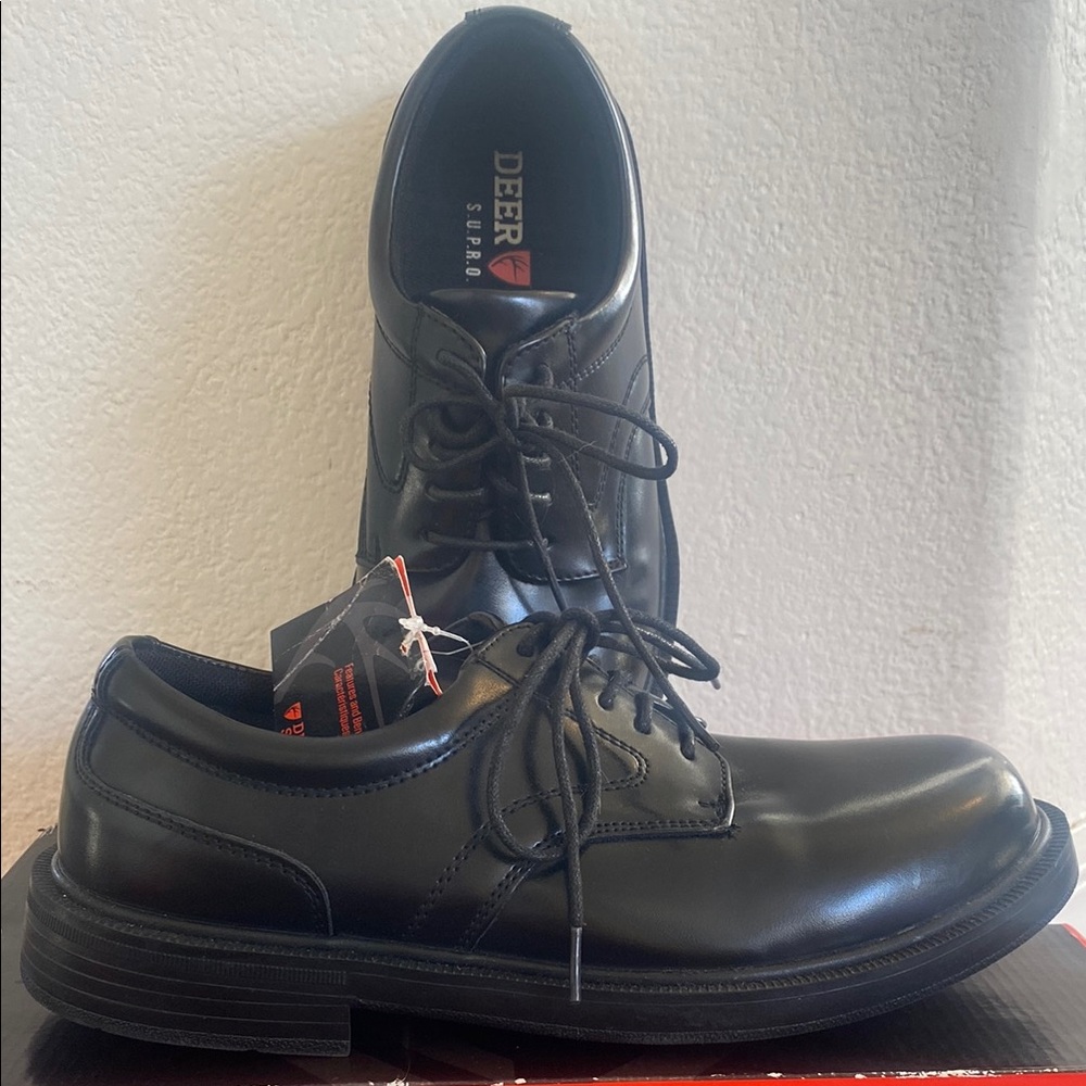 NWT-Deer Stags Black Oxfords with Smooth Leather and Sturdy Soles-7